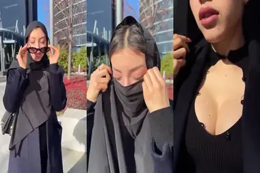 Ukhti Hijab Cantik Pasrah Goyang Kasur Toilet